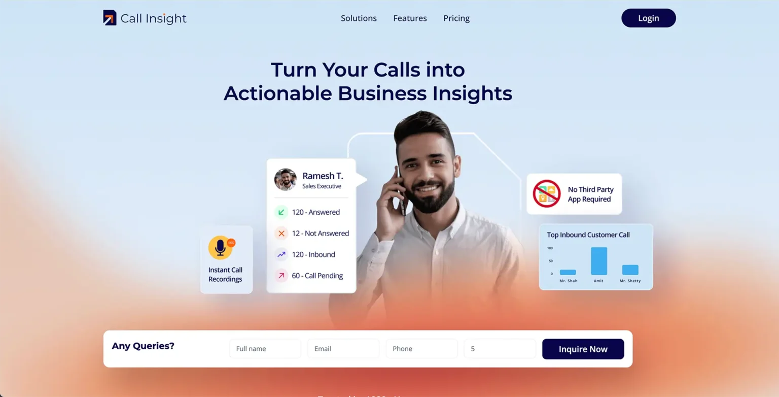 Call Insight website case study